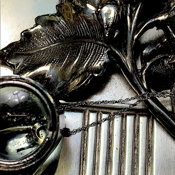 Black Onyx & White Gold Pendant on 10K Gold Chain - Picture 8 of 10